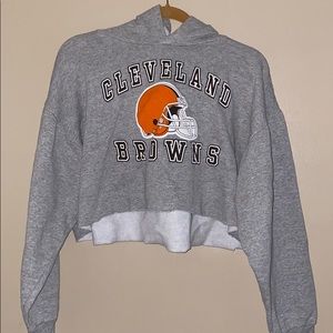 Cropped Cleveland Browns Hoodie